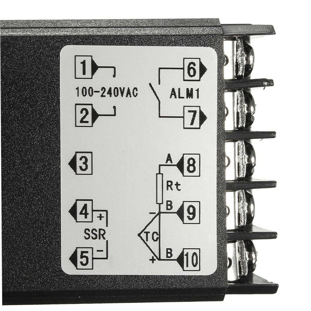 REX-C100 100-240V Digital PID Temperature Controller+40A SSR+ K Thermocouple