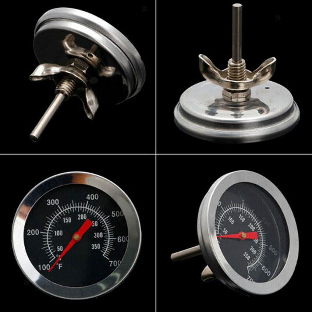 2Pcs New Barbecue BBQ Grill Thermometer Temp Gauge Outdoor Cam Cook Tool