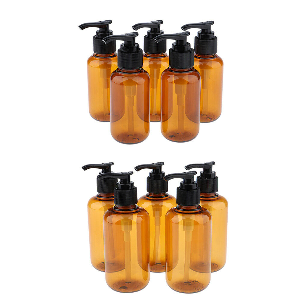 10pcs Empty Shampoo Lotions Refillable Container Body Wash Bottles 100/200ml