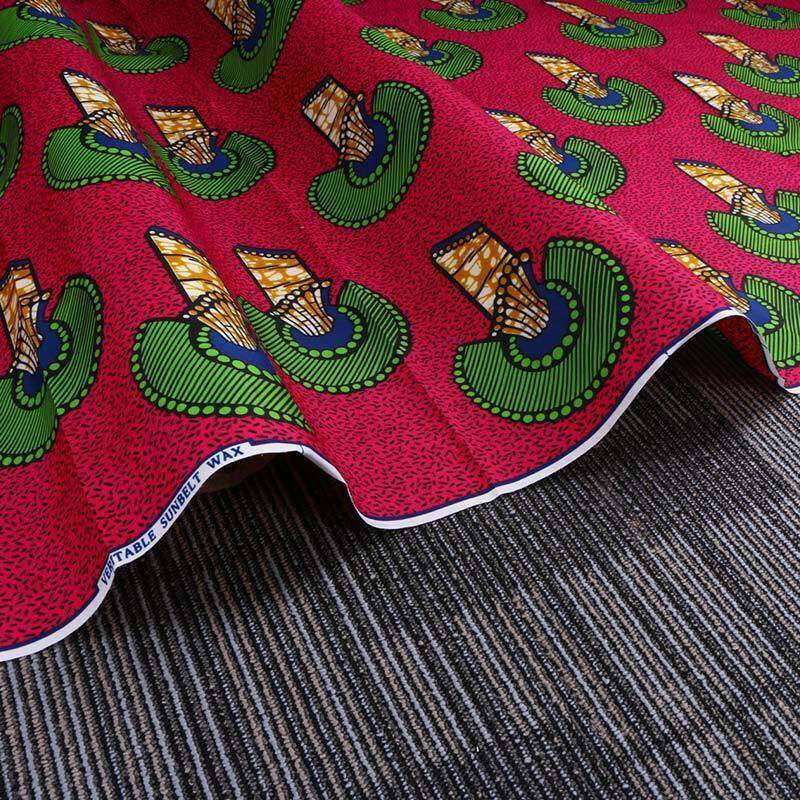 91x112cm Ankara African Polyester Wax Printing Fabric DIY Clothes Dress Material