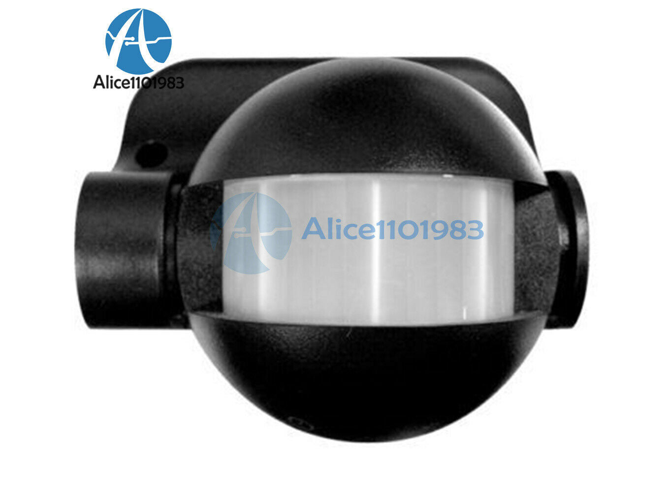 Black Outdoor 180 Degree PIR Motion Movement Security Sensor Detector Switch 12M