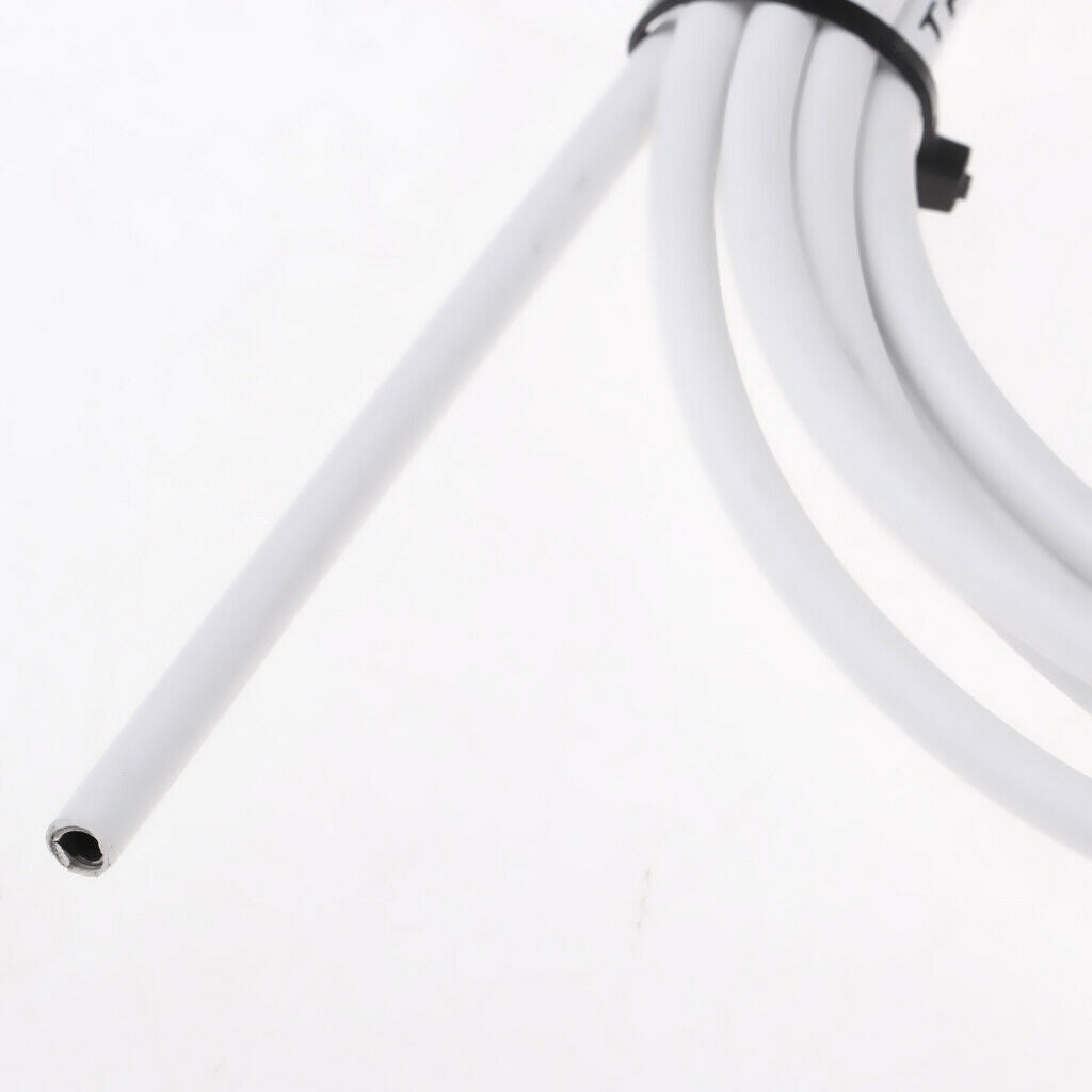 Brake Cable Line Housing Tube Pipe Wire Cover Protector 5mm - White
