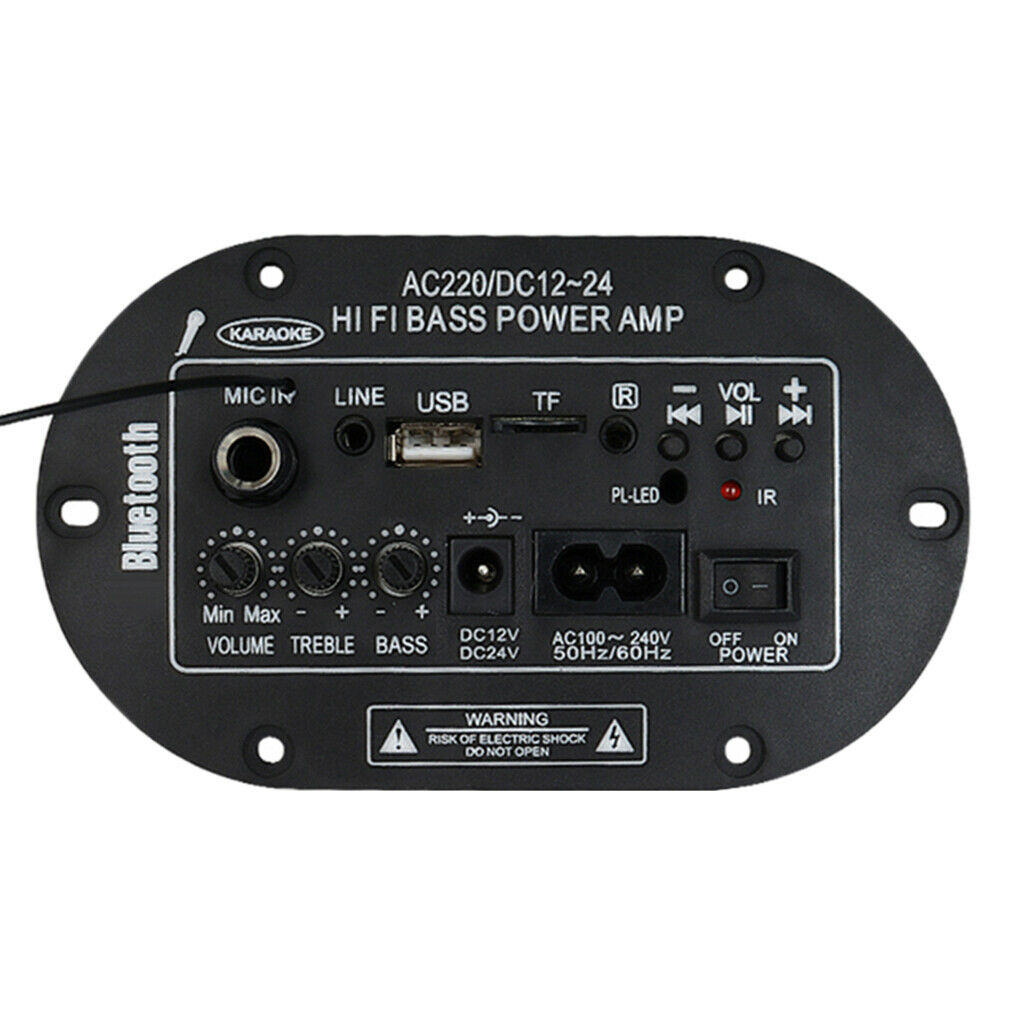 Automobile Hi-Fi Bass 25W Built-in Digital Power Amplifier 12V/24V/220V