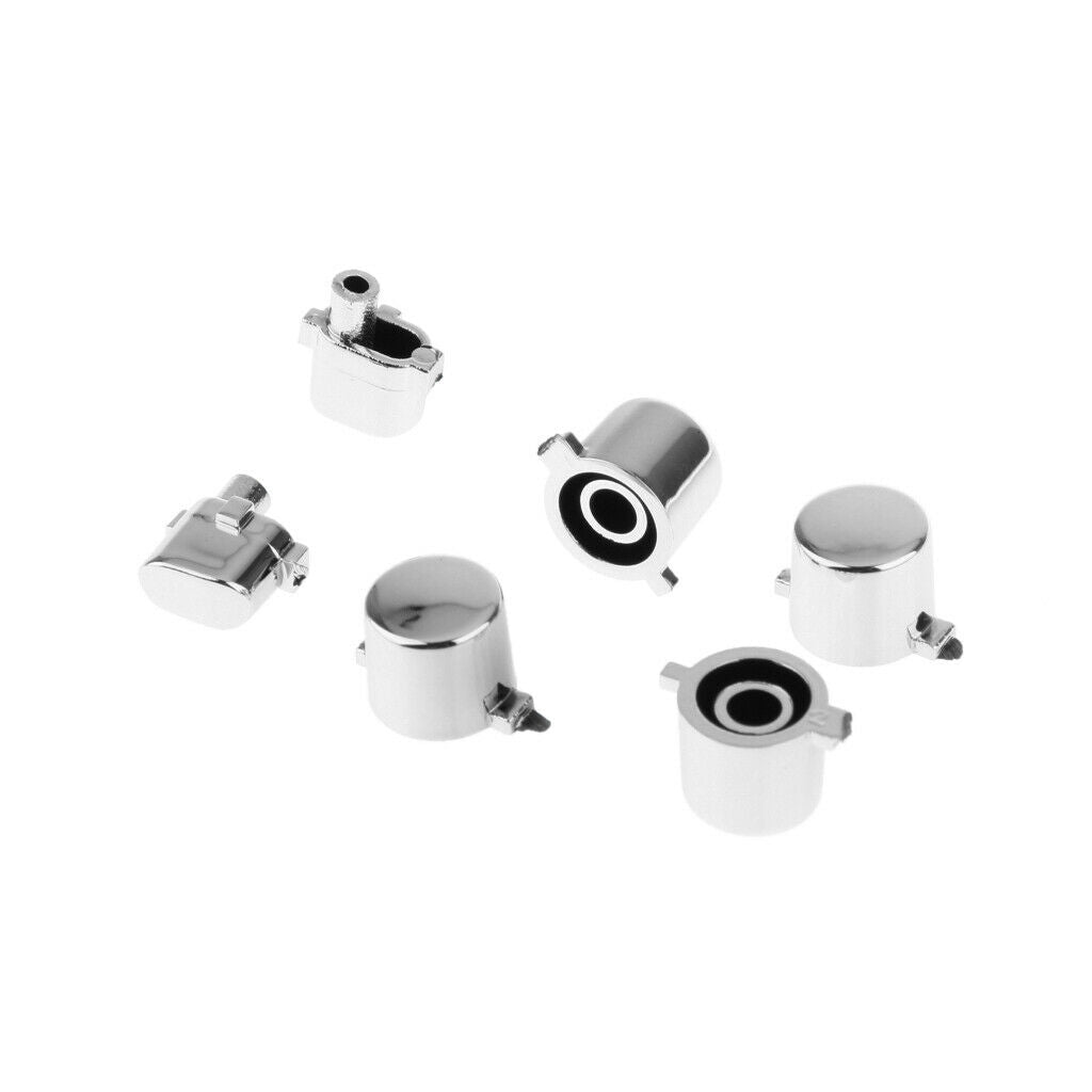2Piece Replacement Chrome Plating Buttons and Touchpad for PS4 Controller