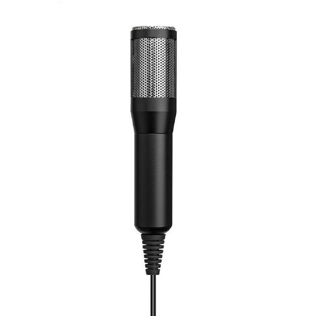 Condenser Recording Microphone 3.5mm Plug and Play PC Microphone, Broadcast