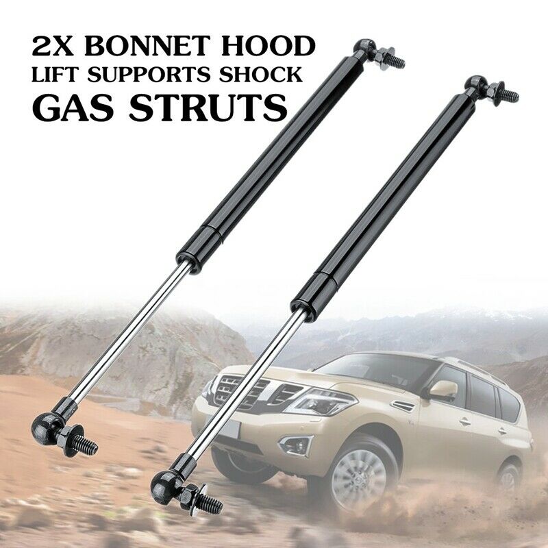 1X(2Pcs Bonnet Hood Lift Supports Shock Gas Struts For  Patrol Y61 Y62 1997-7I6)