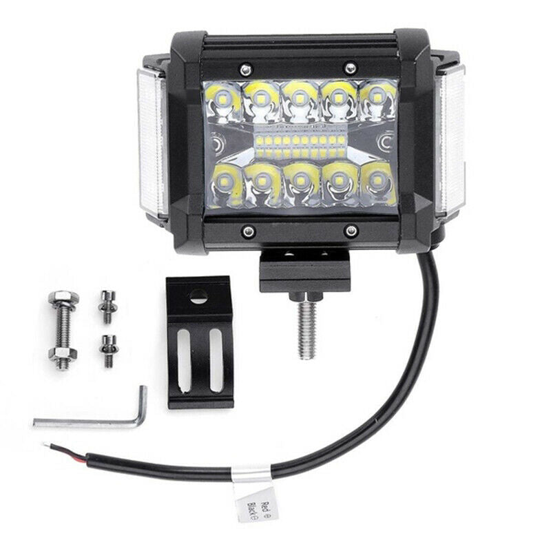 4Inch 108W LED Work Light Side Luminous Light Bar Car Offroad Driving Light W Ad