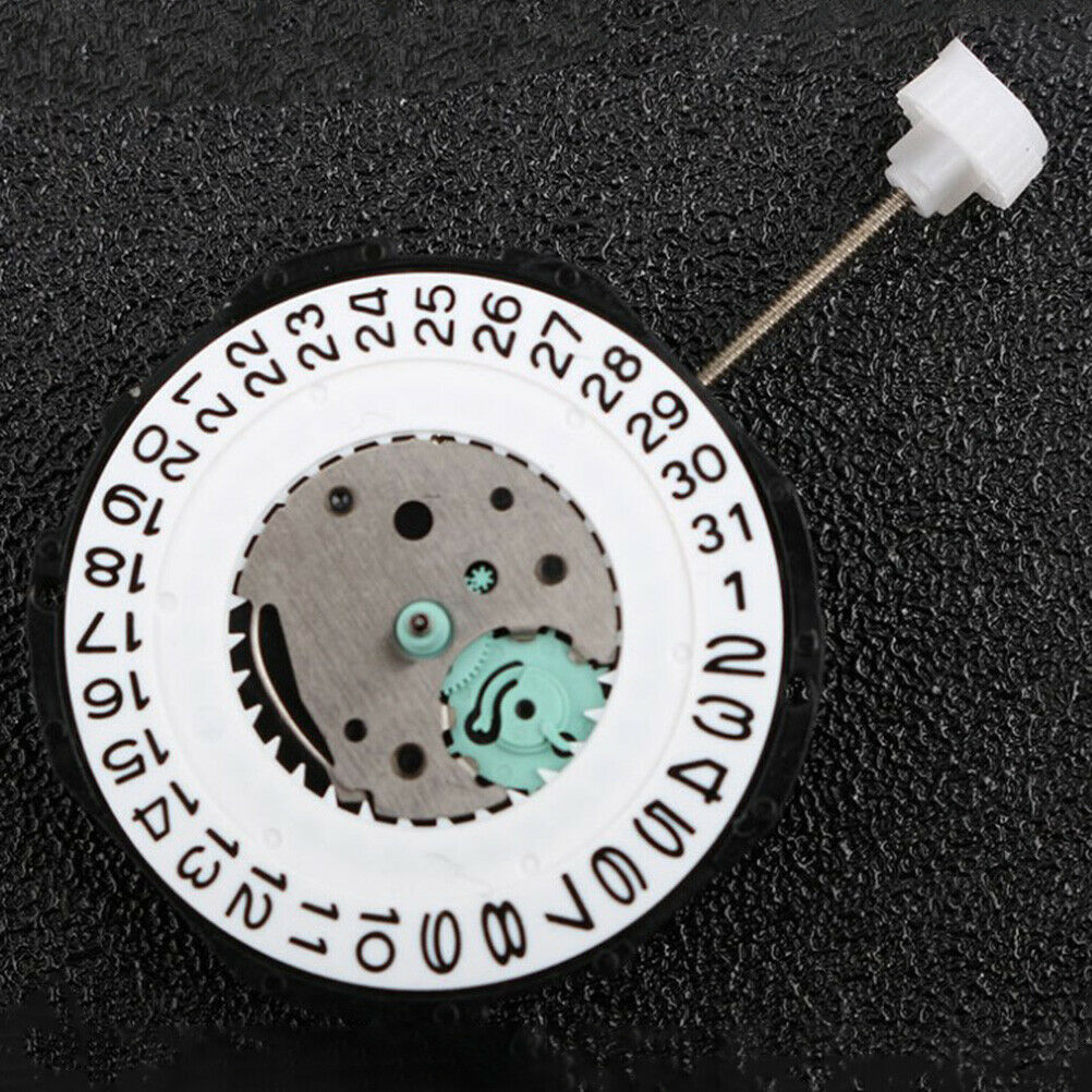 1pc Replacement Quartz Round Watch Movement Date Display Watch Repair Too.l8