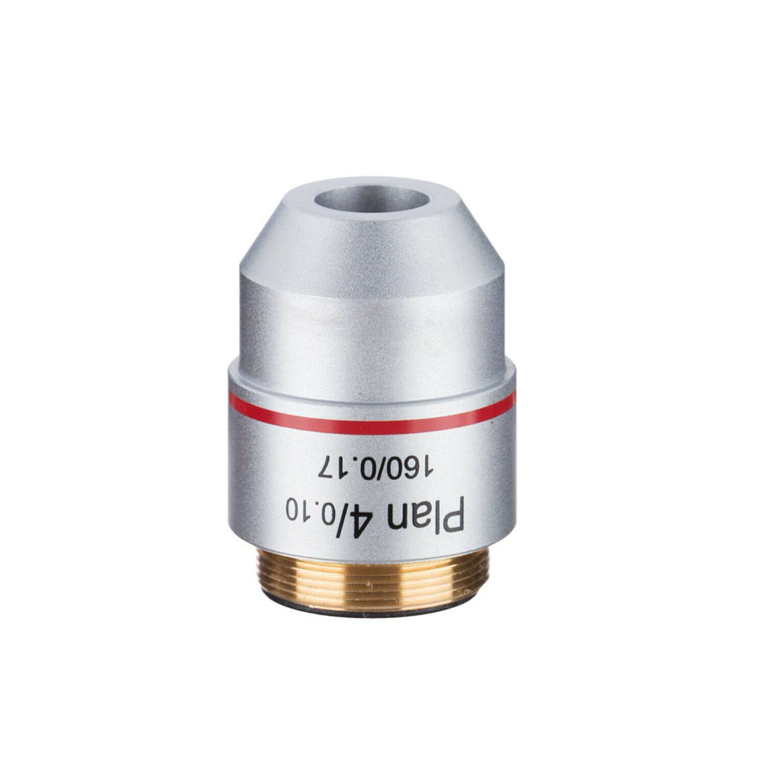 Universal RMS Thread 4X PLAN Objective Lens 160/0.17 for Biological Microscope