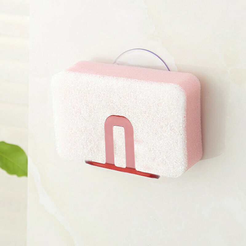 Suction Cup Kitchen Bathroom Soap Sponge Storage Rack Sink Drain Shelf Ho.l8
