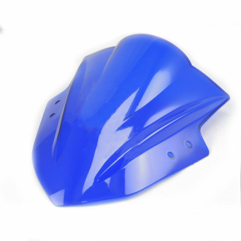Blue Double Bubble Windshield  for Kawasaki Ninja 300 EX300R 300R 2013-2017