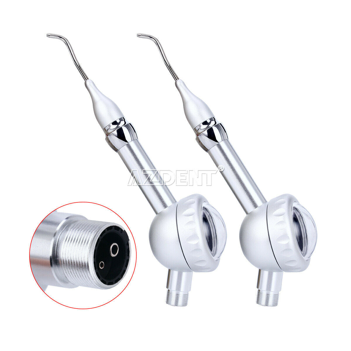 2PCS OMATE Dental Teeth Air Polisher Polishing 2 Holes Anti-resorption Dentists