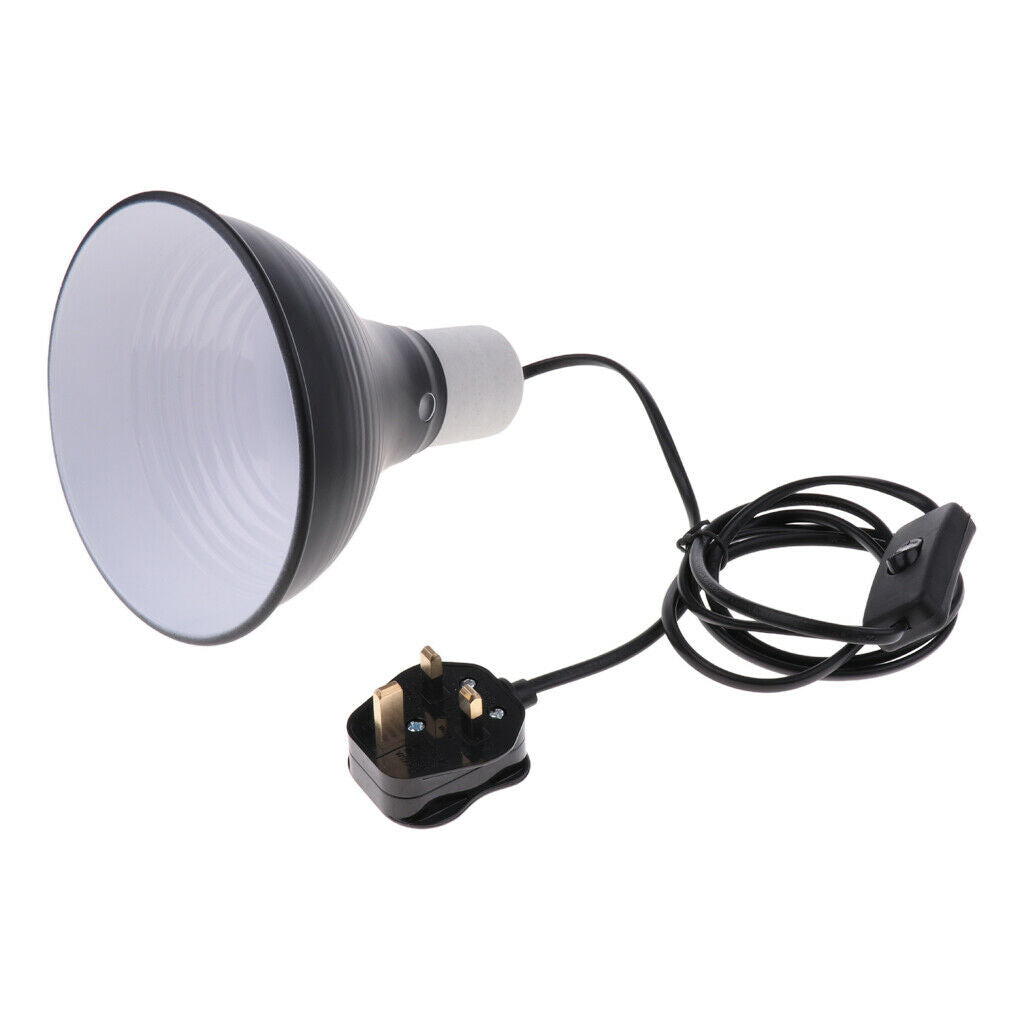 Set of 2, E27 Pet Reptile Amphibian Dome Reflector Lamp Holder Lampshade with