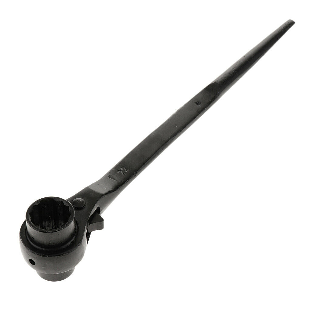 19-22mm Scaffold Podger Ratchet Spanner Hand Wrench Garage Workshop Tools - 31cm