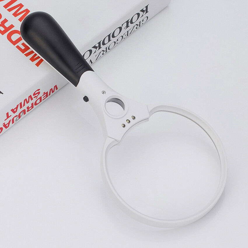 Magnifier Magnifying Glass Reading for Seniors loupe Jewelry With 3 LED 3 Lens