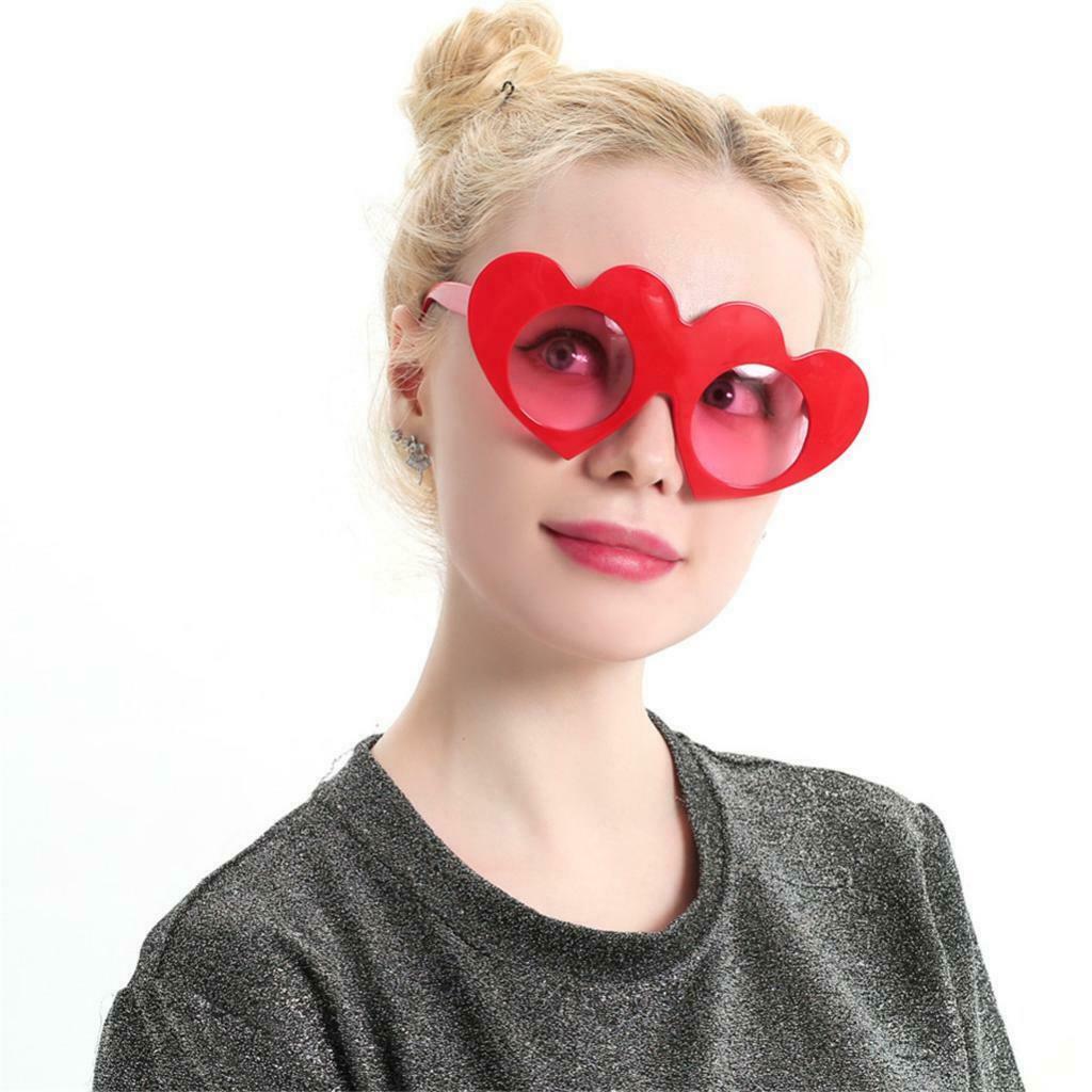 Romantic Heart Let it Snow Framed Plastic Glasses Woman Costume Accessories