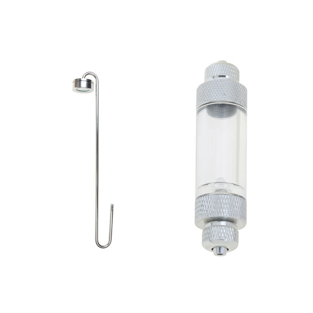 Set of 2 Stainless Steel CO2 Diffuser Atomizer Reactor & CO2 Bubble Counter