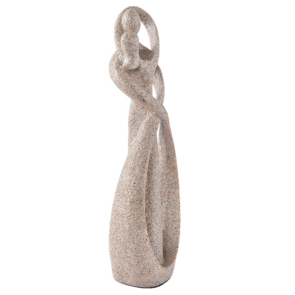 Handmade Sandstone Statue Hug & Love Sculpture Lovers Anniversary Gift