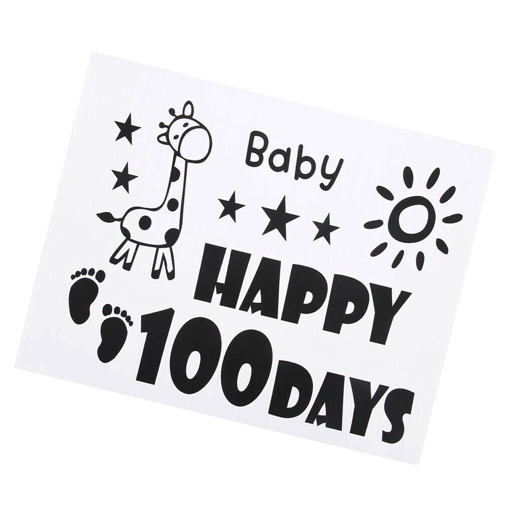 DIY Vinyl Stickers for Bobo Clear Balloon Baby Shower Baby Happy 100 Days