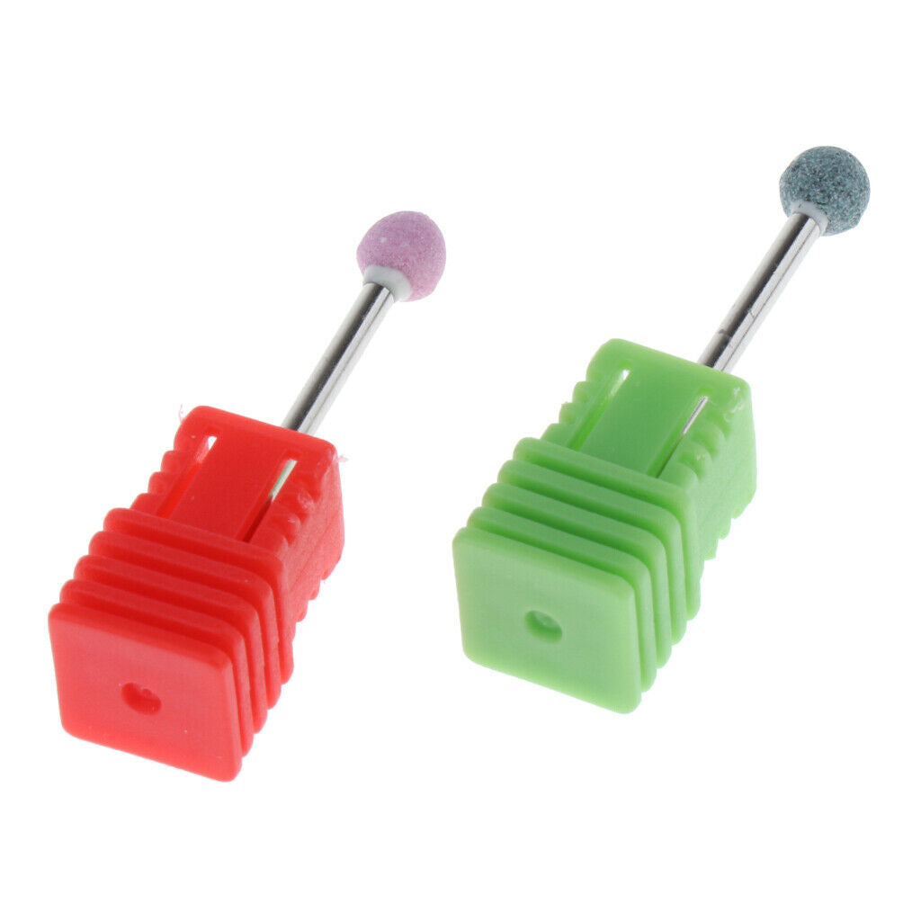 Salon Nail Art Drill Bit Ball Head Quartz Cuticle Clean Callus Removal Bits