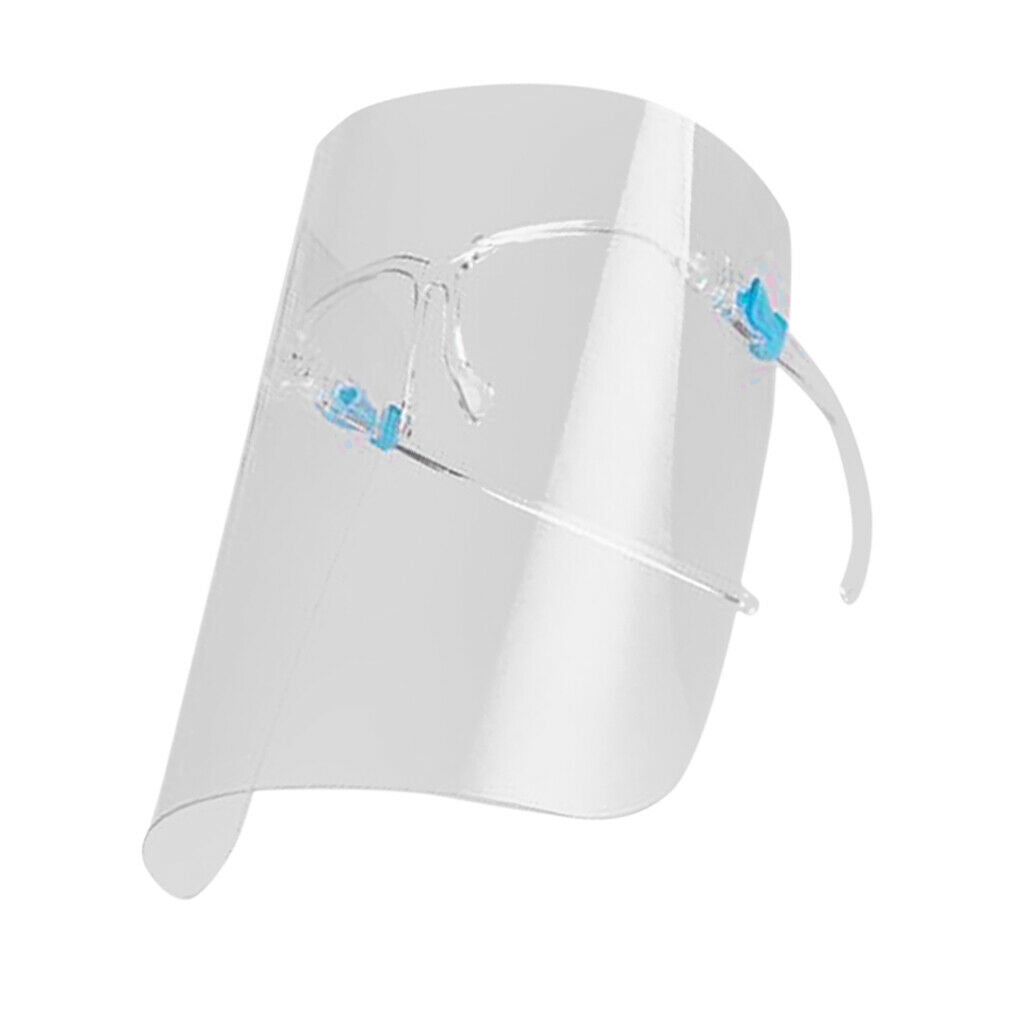 10Pcs Clear Safety Full Face Shield Goggles Visor   Kitchen Tool Reusable