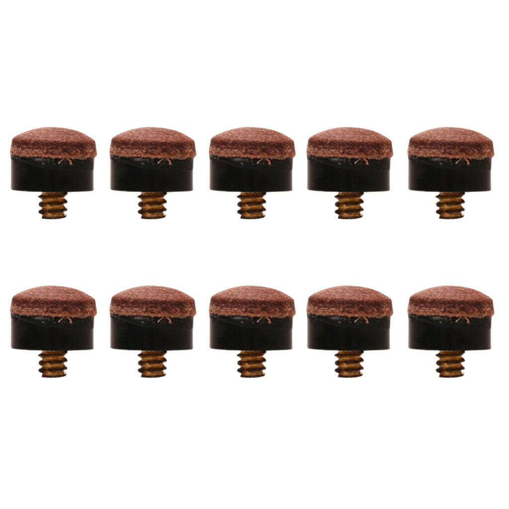 10pcs / Set 12mm Replacement Billiards Screw Cue Pool Cue Repair Kit Gear