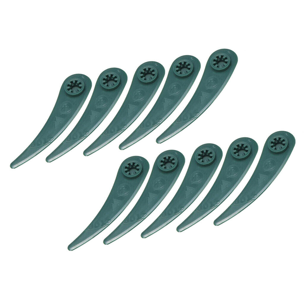 Plastic Lawn Mower Blade Fit for BOSCH ART 23-18 LI Easy to Assemble 10pcs