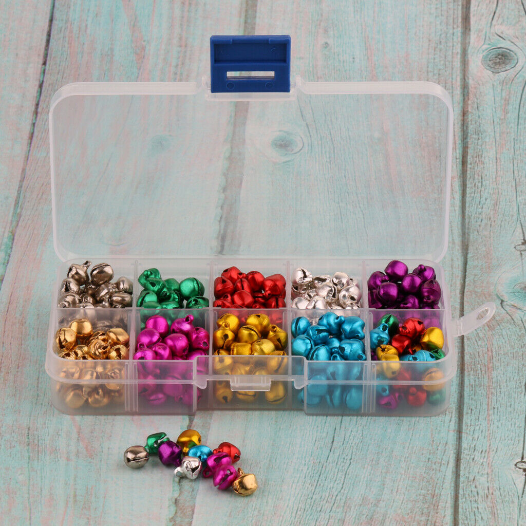 Jingle Bells, 300 Pieces 8MM Craft Bells, DIY Bells for Wreath, Charm, Pendant