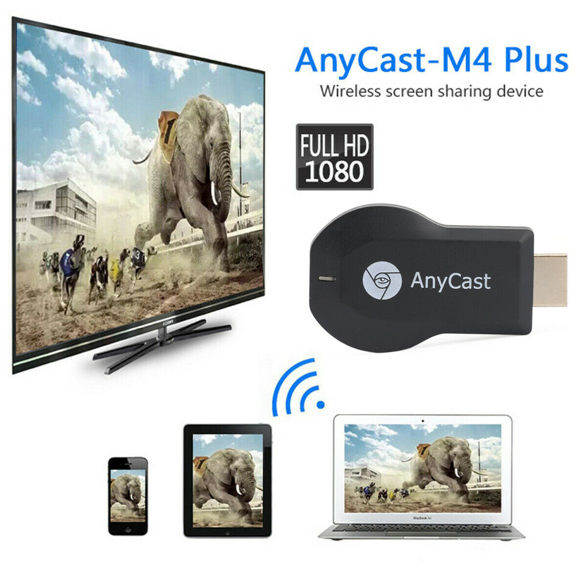 AnyCast 1080P HDM Media Player TV Cast Stick WIFI Display Receiver Dongle CA