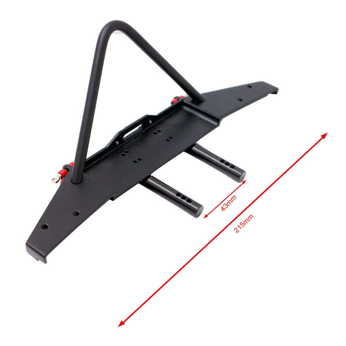 1/10 Scale Alloy Stinger Front Bumper Black for TRX-4 Axial SCX10 II AX90046
