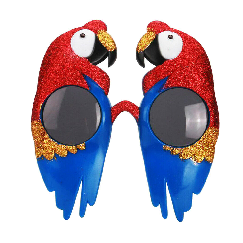 Red Blue Macaw Bird Sunglasses Glasses Night Party Fancy Dress Costume Prop