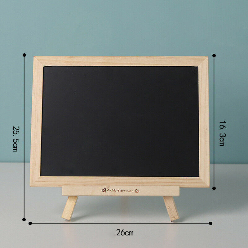 Mini Chalkboard Destop Blackboard Wood Frame Table-top Black Board With EaseBDA