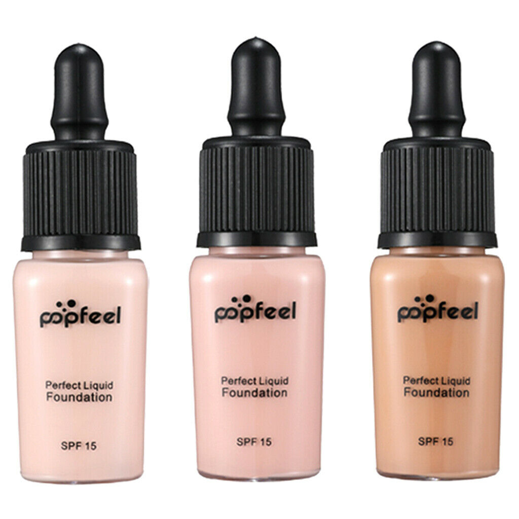 3 Colors Face Makeup Foundation Concealer Liquid for Blemish Dark Circles #1#2#4