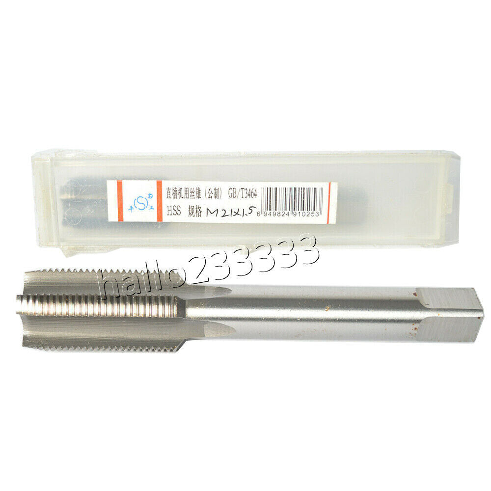 1PCS 21mm x 1.5 Metric Taper & Plug Tap Right Hand Thread M21 x 1.5mm Pitch