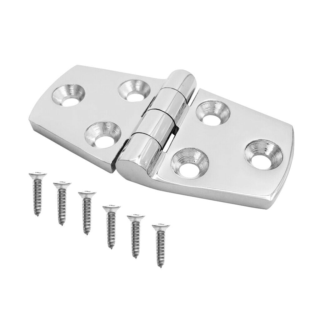 4x Stainless Steel Marine Boat Caravan Yacht Door Hatch Cabin Hinge Strap