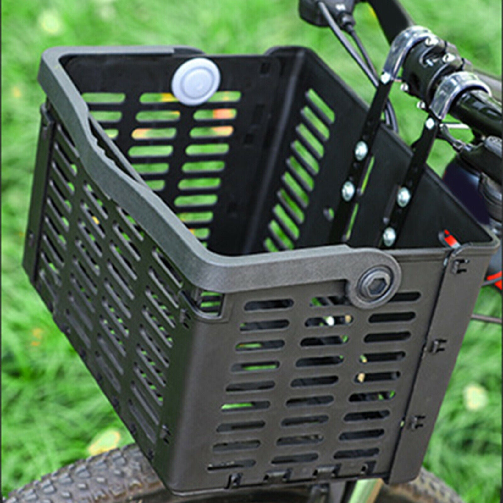 Foldable Bicycle Bike Basket Front Rear PP Wire Storage Carrier Pets Holder
