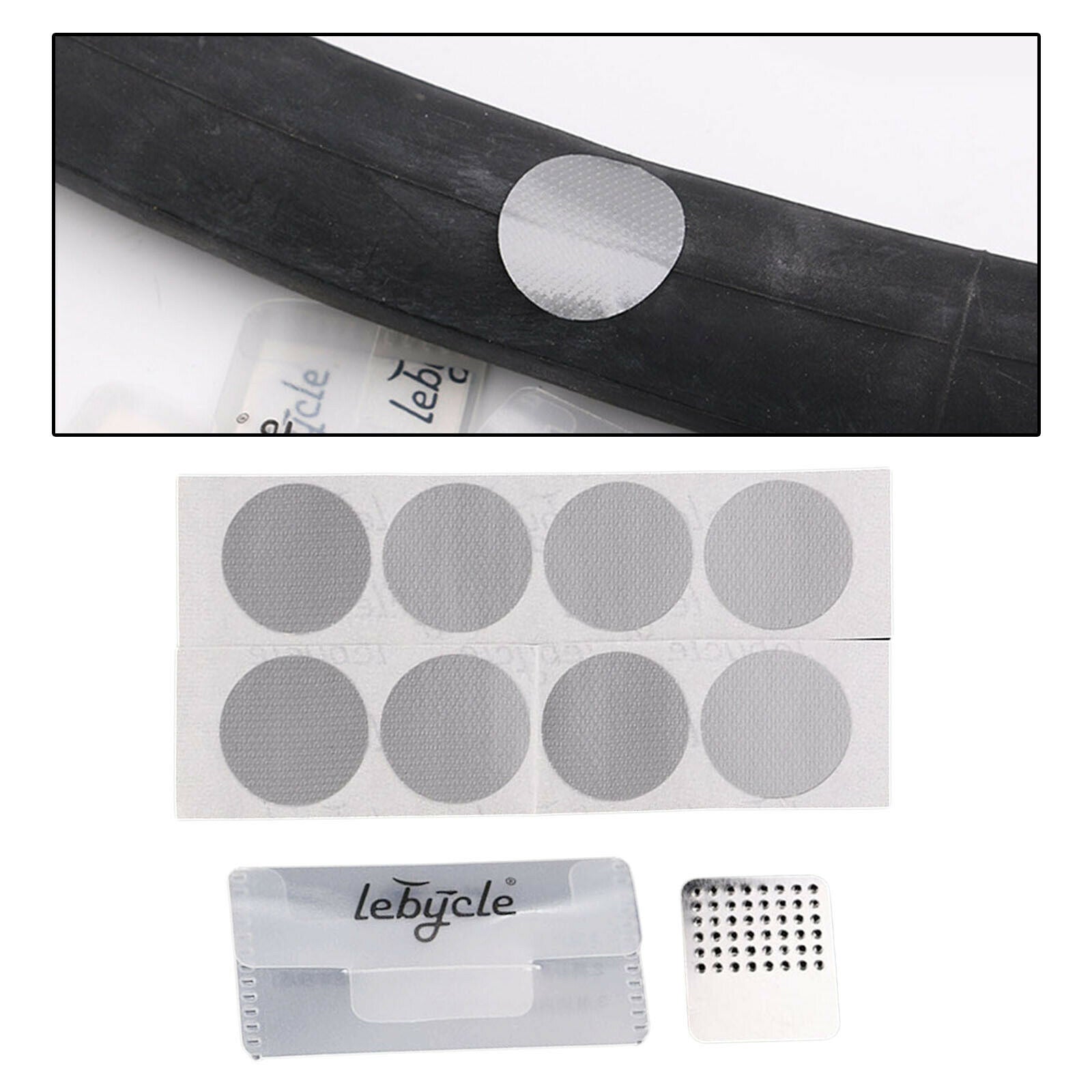 Bike Tire Patch Bicycle Puncture Repair Kit Fixed Set for Road MTB Bikes