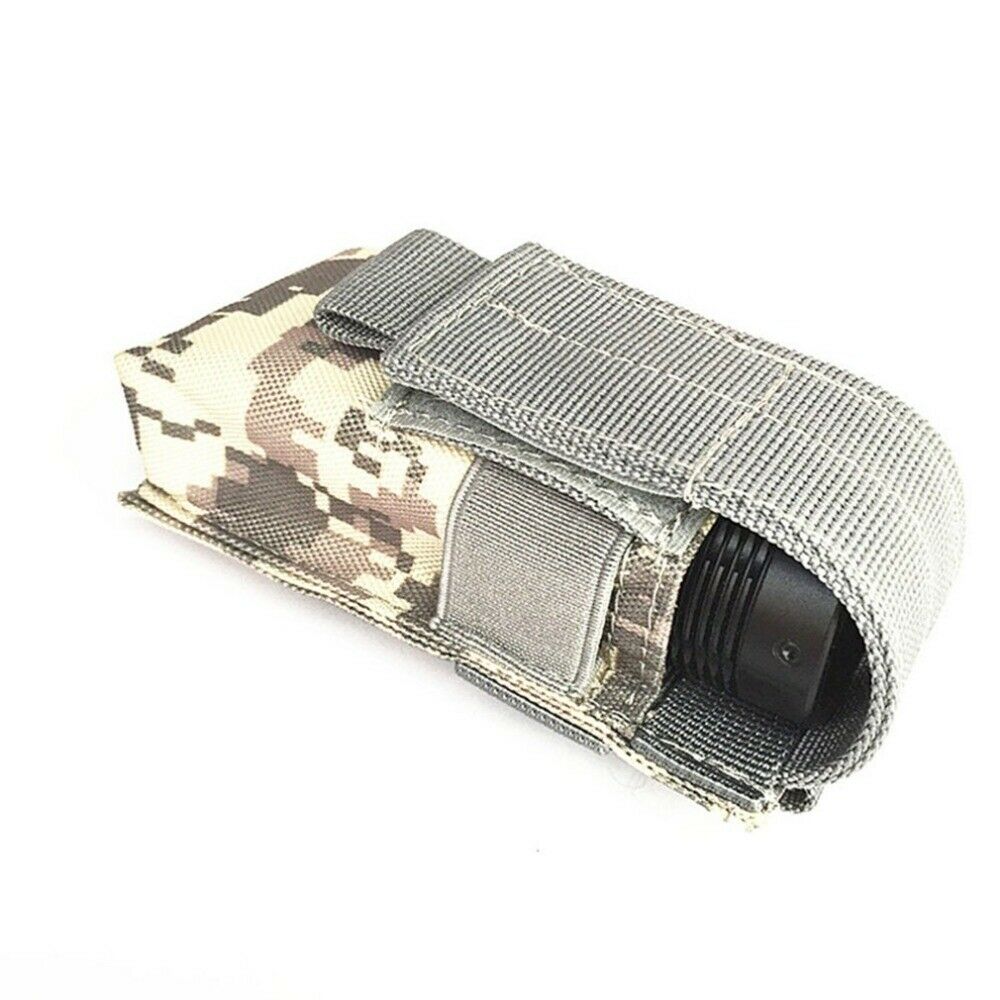 4X Durable Flashlight Molle Pouch Utility Holster Holder Pocket Travel Climbing