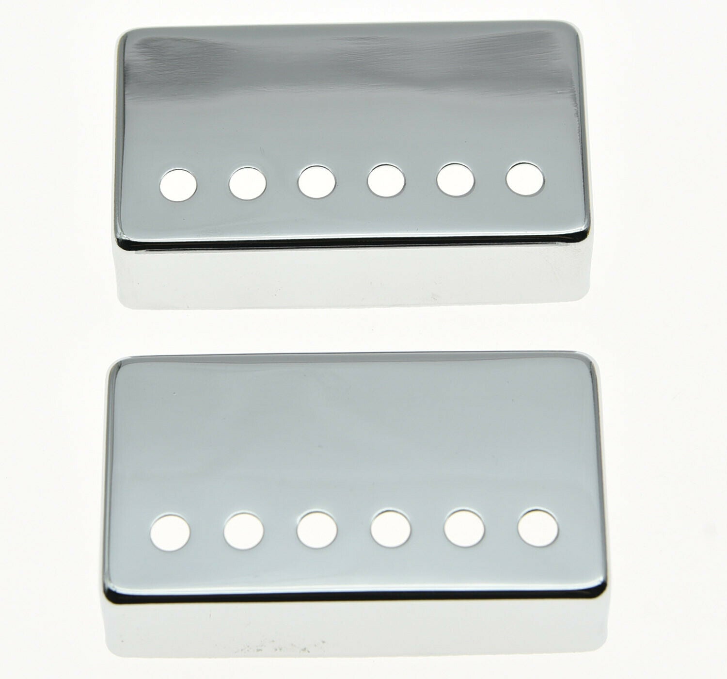 2x Chrome LP Humbucker Guitar Pickup Cover 50mm Neck/52mm Bridge fits Les Paul