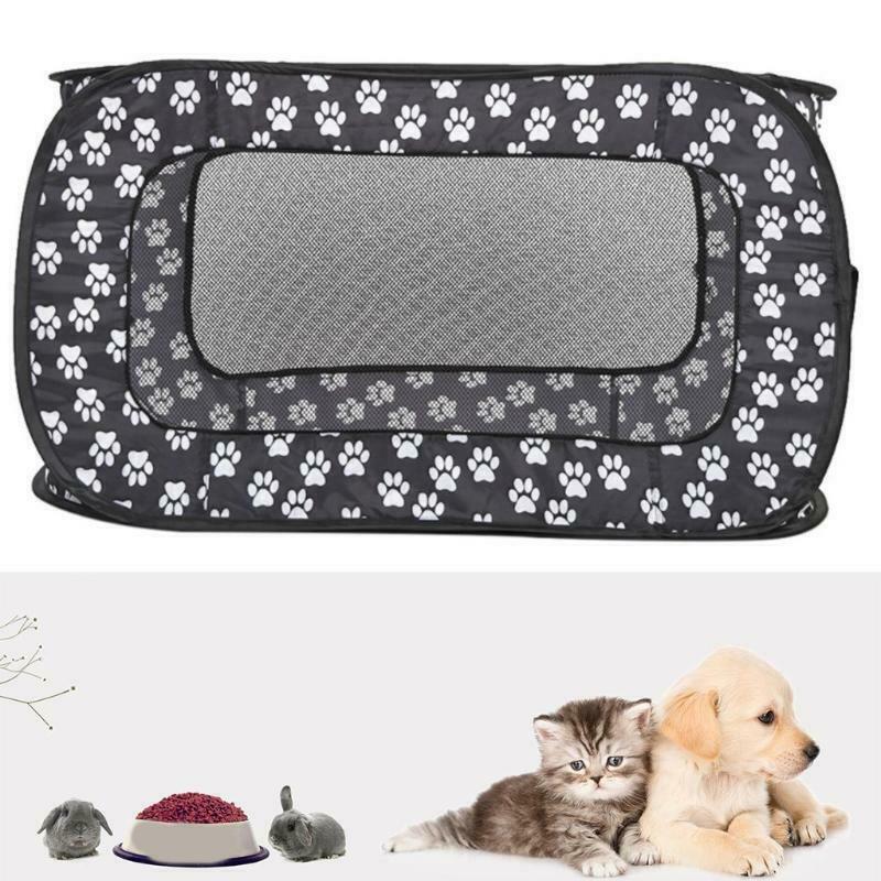 Pop-Open Kennel Bite Resistant Cat Bed Travel Tent Convenient Zipper Closure
