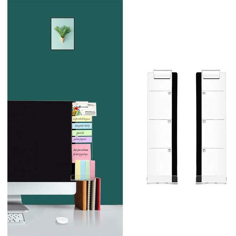 Acrylic Monitor Messag for Computer 2 Pieces Mobile Phone Support Record Thing