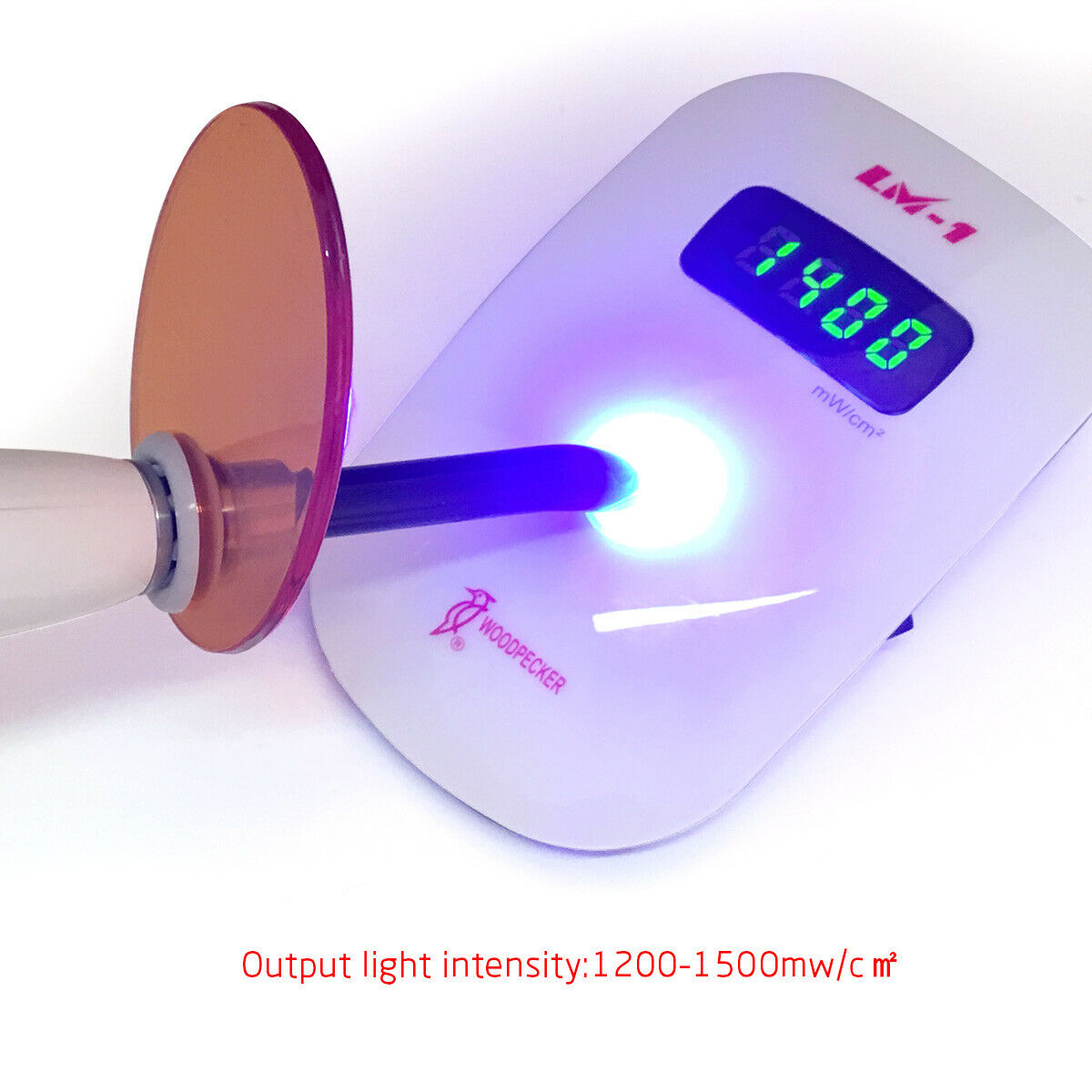 Woodpecker Style Dental Wireless Curing Light Lamp White F*LED-B 1400mw/cm2