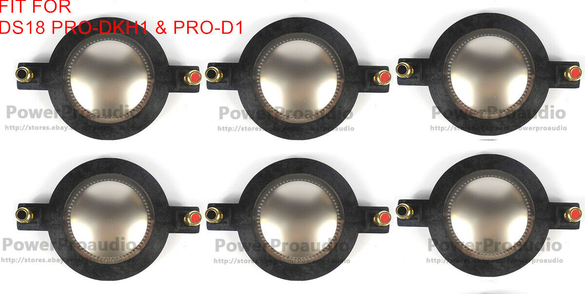 6PCS Diaphragm For DS18 PRO-DKH1 & PRO-D1 Titanium DS18 PRO-D1F Driver 8ohms