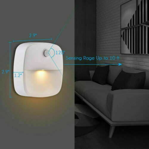 3PC LED PIR Infrared Motion Sensor Wireless Night Light Cabinet Stair Lamp