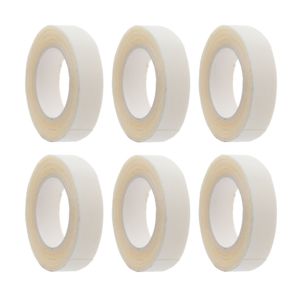 6 Rolls 300cm White Double Sided Hairpiece Tape Toupee Tape Heat Resistant