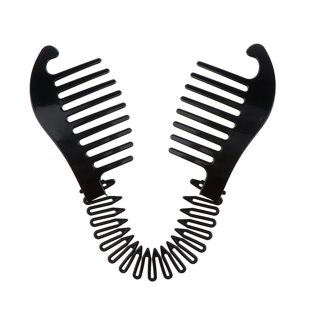 6x Durable Plastic Styling Braiding Clips Bun Donut Braids Claw Clamps Grip