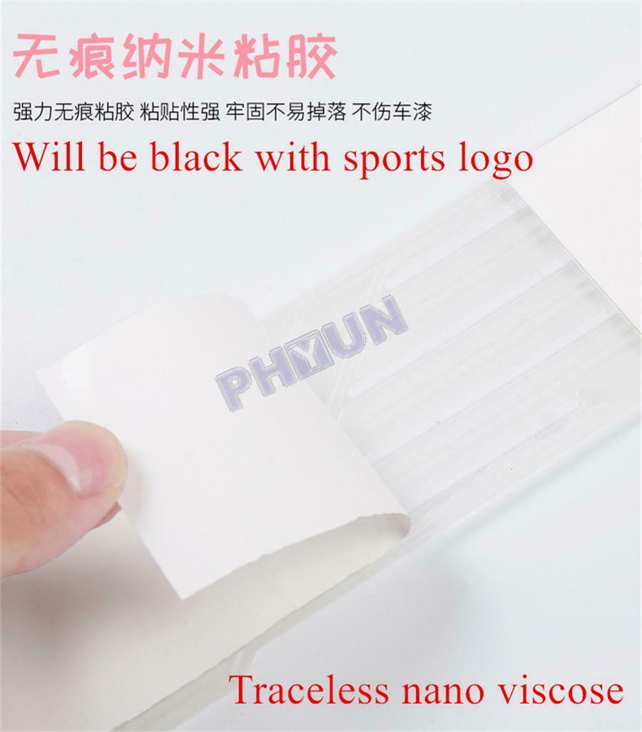 Black Rubber Car Rear Guard Bumper Scratch Protector Non-slip Pad Sport Look 1x
