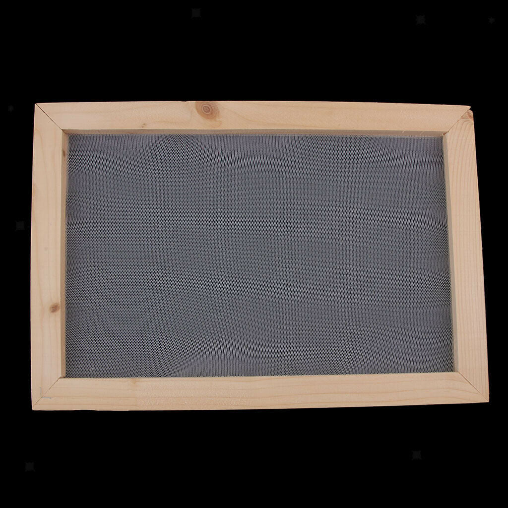 Wooden Paper Making Mould Frame Papermaking Screen for DIY Kids Crafts 20x30cm
