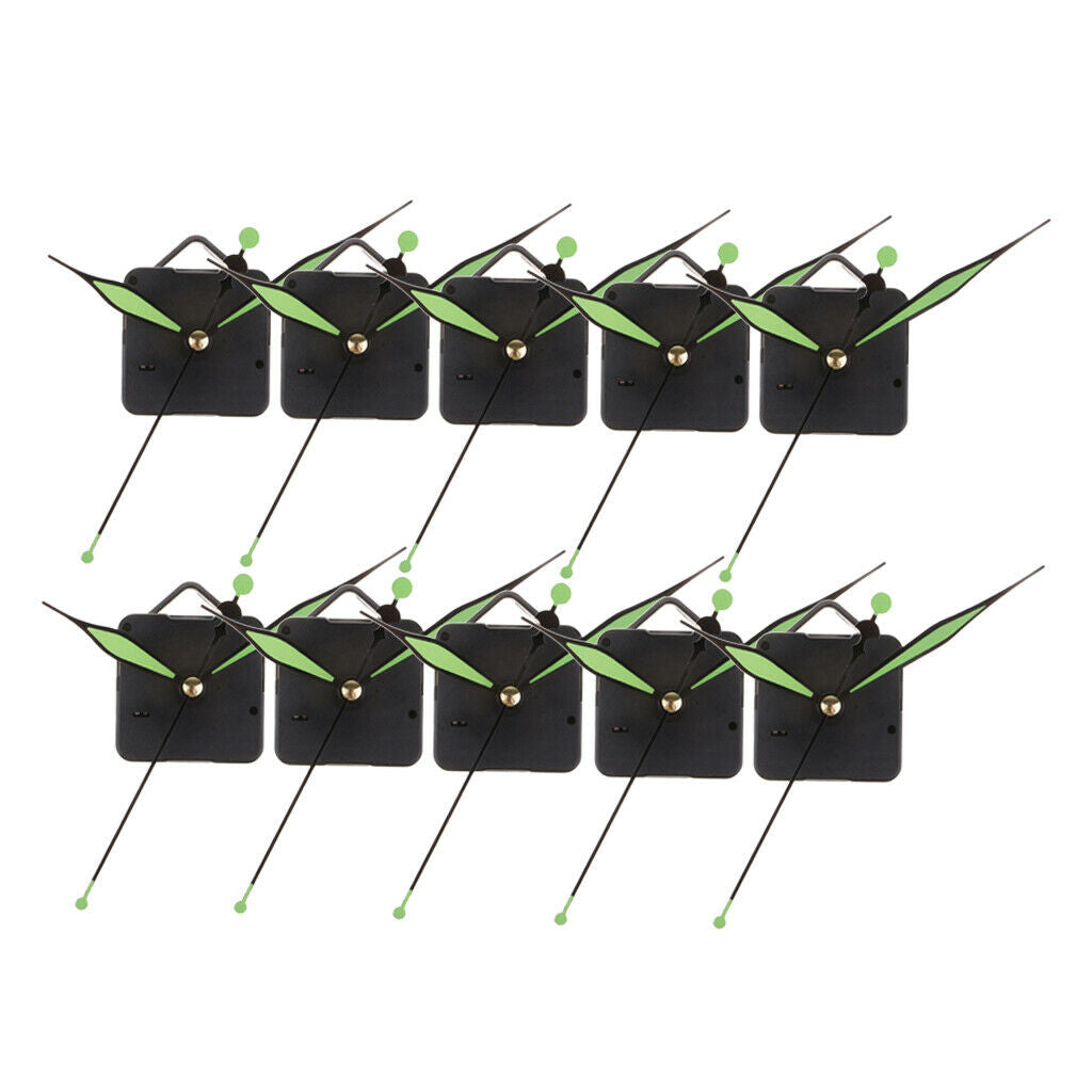 10Set Quartz DIY Wall Clock Movement Mechanism Battery Operated Repair Kit Tool