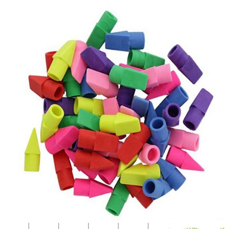 Eraser Caps, Pencil Top Erasers, Pencil Cap Erasers, Eraser Tops, Color PencilX7